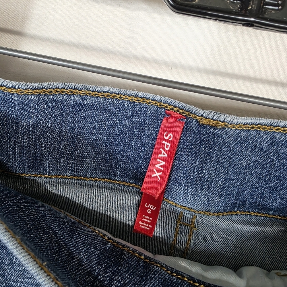 SPANX Seamed Front Wide Leg Jean in Vintage Indigo - Picture 9 of 13